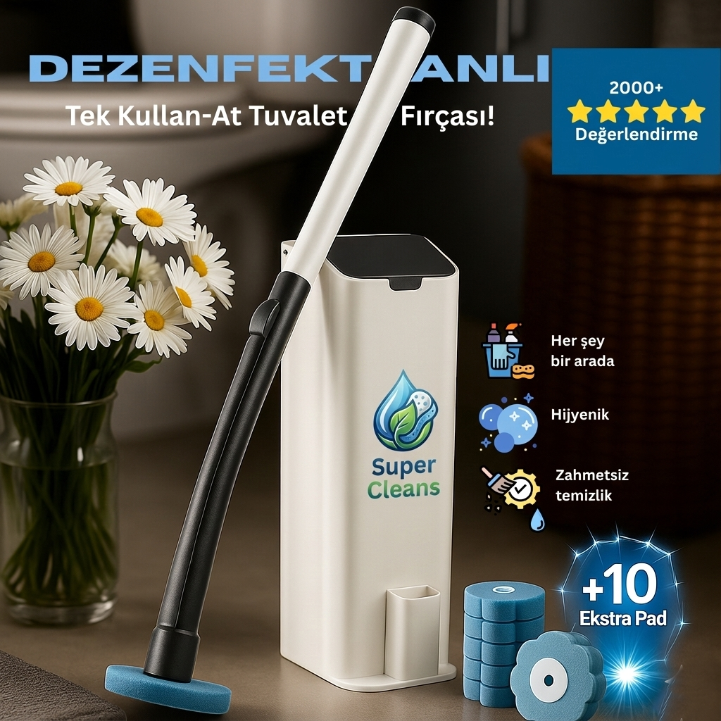 Super Cleans™ Hijyenik Tuvalet - Banyo Temizlik Seti