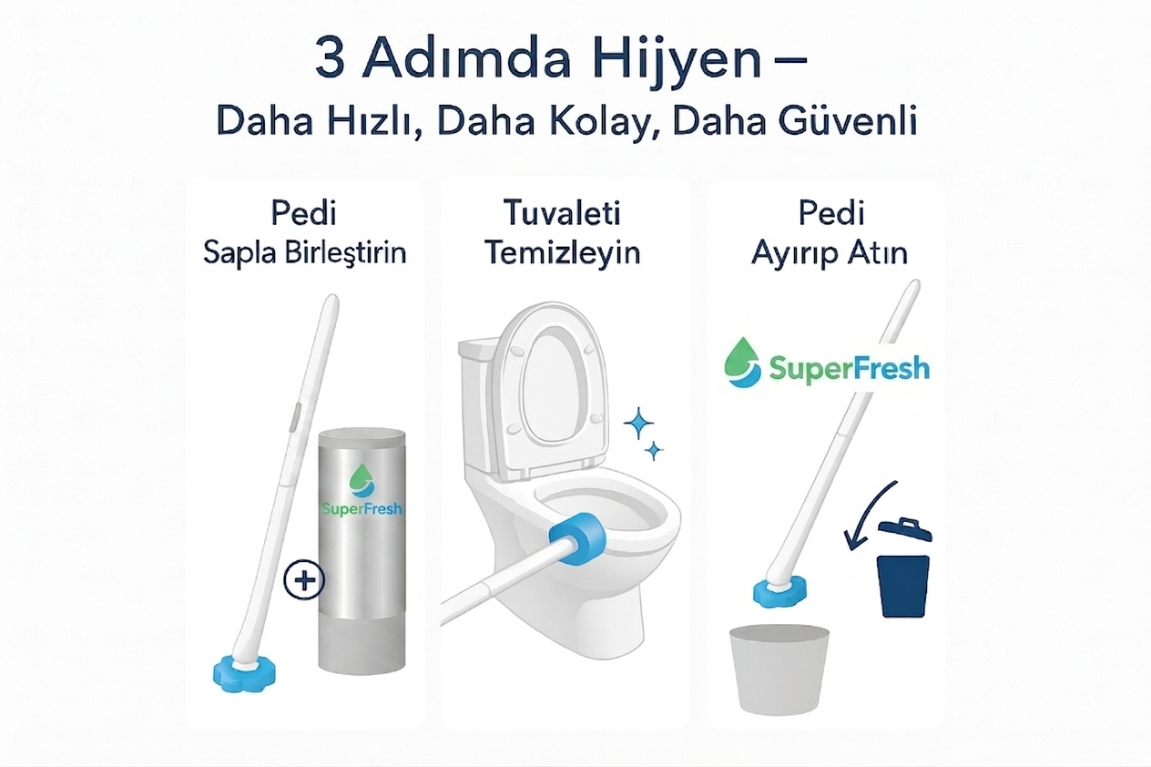 SuperFresh™ Hijyenik Tuvalet Fırçası