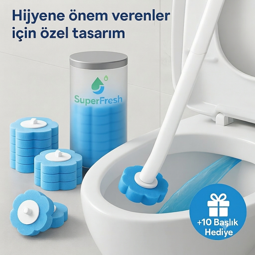 SuperFresh™ Hijyenik Tuvalet Fırçası